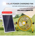 Solar Powered Rechargeable Fan