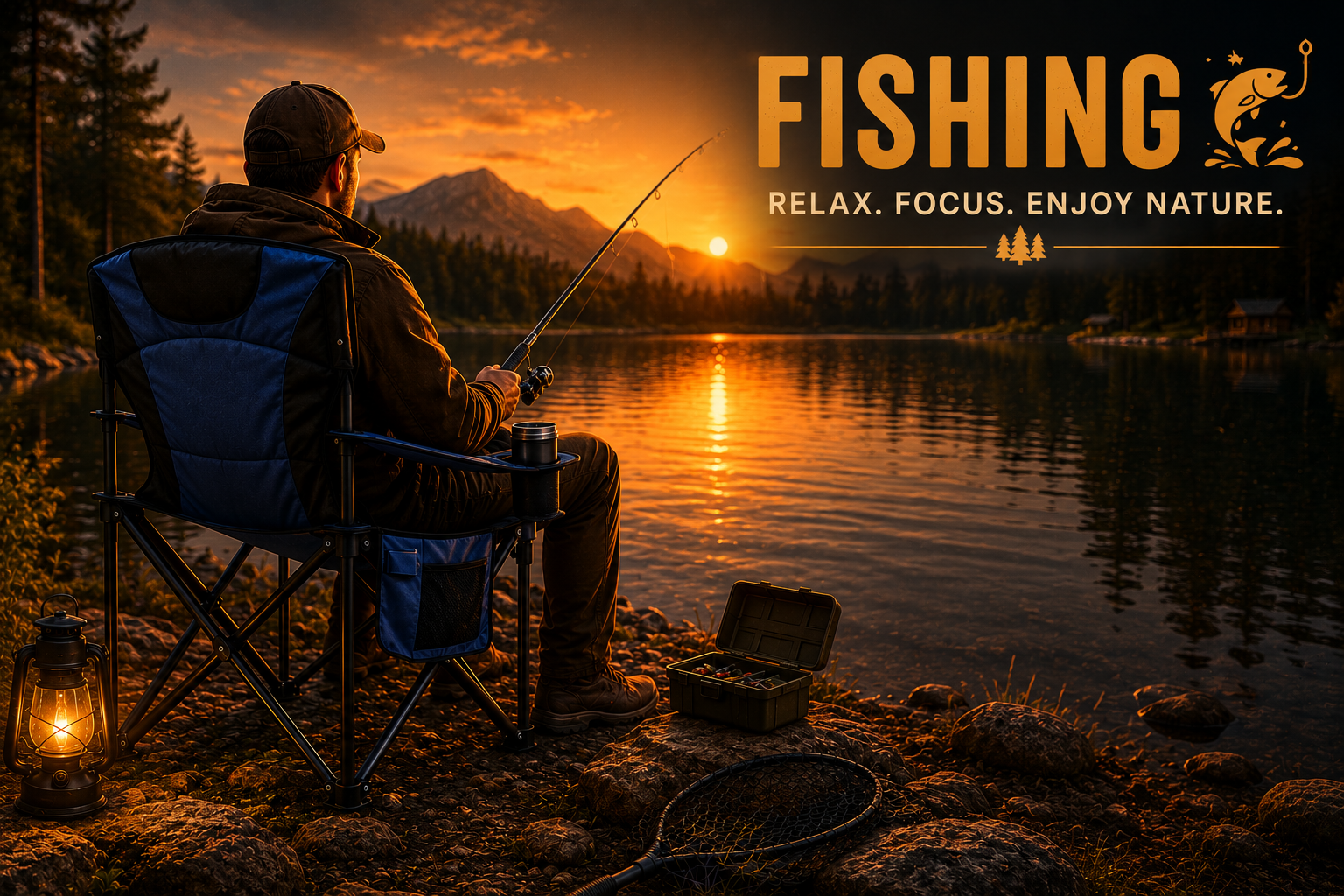 The perfect fishing equipment.